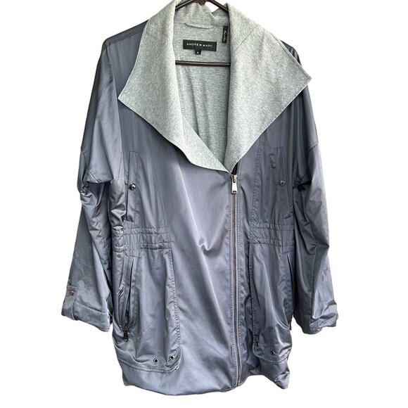 Andrew Marc Jackets & Blazers - Andrew Marc Silver Lined Adjustable Jacket XL
